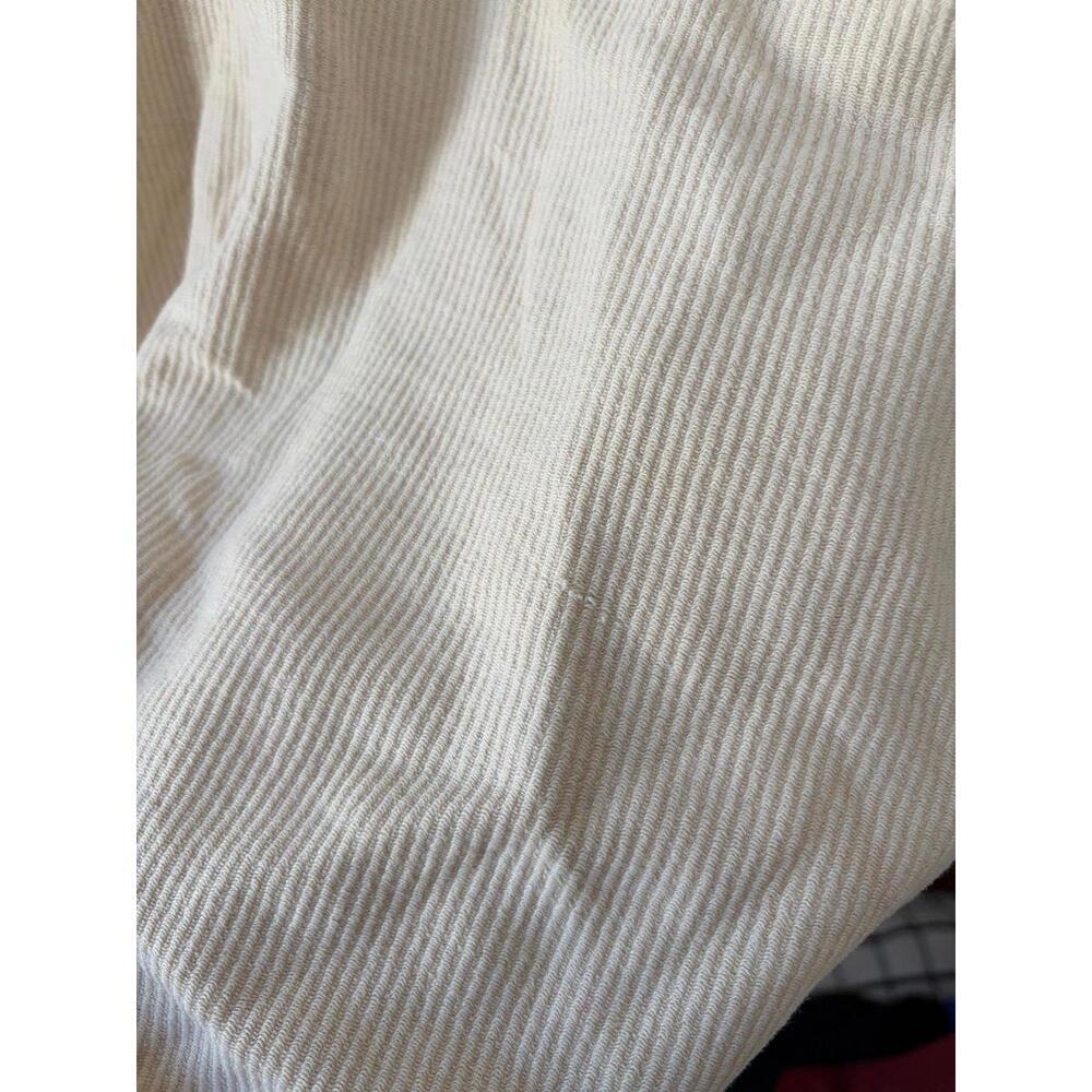 Ribbed Mom Beige Crewneck size XL. Words distressed and a few snags - Picture 2 of 5